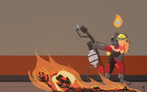 Team Fortress 2 - Набор Pyro воллпейперов!