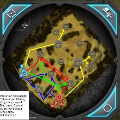 Warhammer 40,000: Dawn of War II - Гайд по захвату точек на дуэльных картах за Орков 1x1 Warhammer 40,000: Dawn of War II - Гайд по захвату точек на дуэльных картах за Орков 1x1